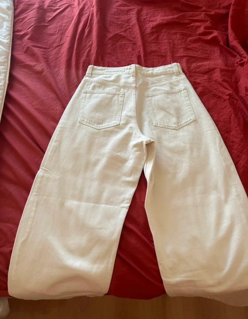 jeans blanches larges jambes Bershka – photo 4